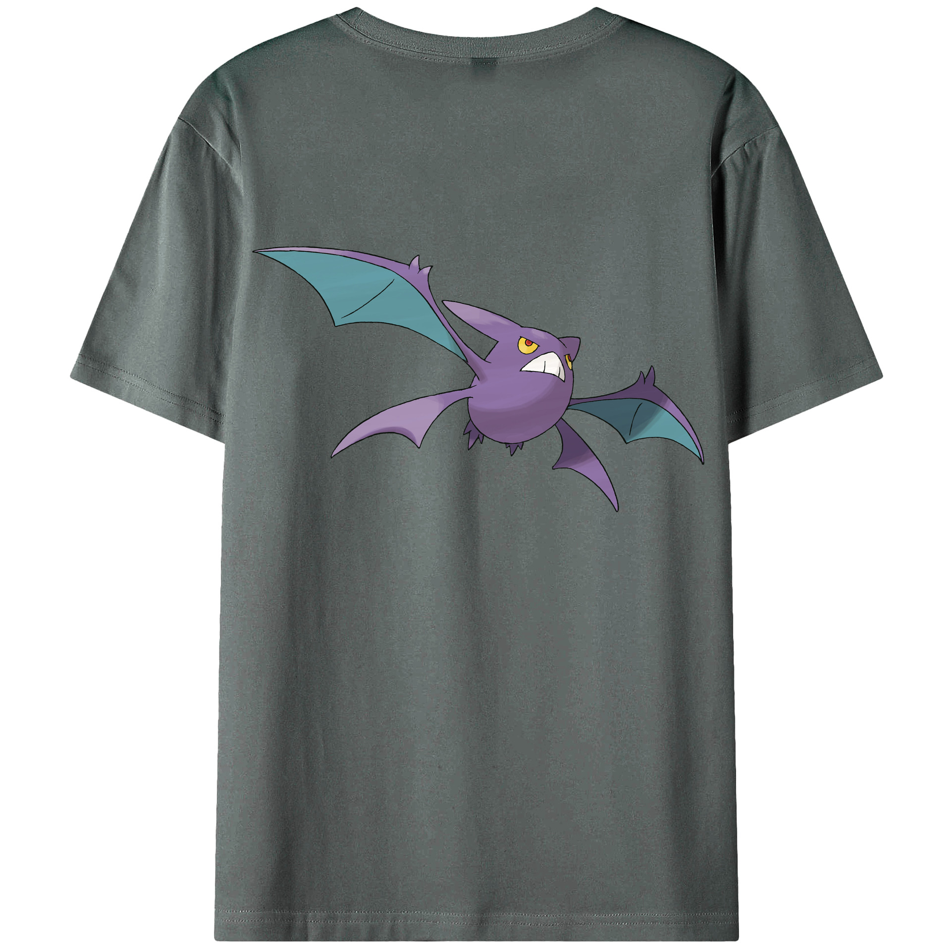 （画像用） ポケットモンスター Pokémon 綿100％ メンズ半袖Tシャツ（バックプリント） 通気性